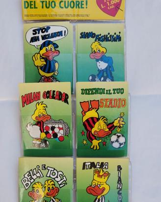 blister cartoline vintage tifosi calcio