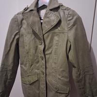 Giacca in pelle color verde acqua tg.M