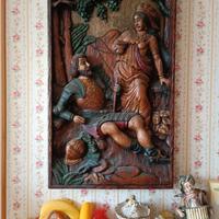 guerriero con ancella.