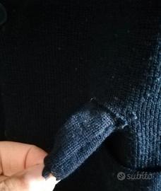 Cardigan blu Mauro Grifoni, uomo con tasche e tasc