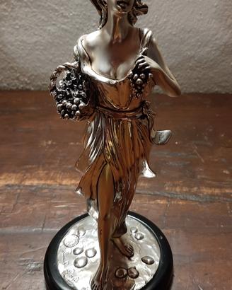 Scultura Marcello Giorgio laminato argento