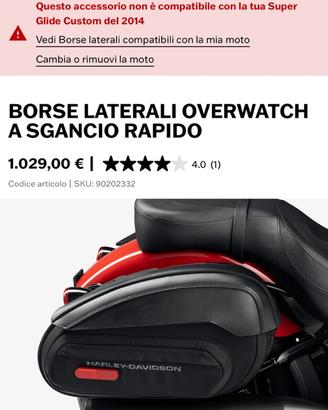 Borse laterali Harley Davidson  originali