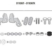 KIT ATTACCHI GIVI D1163KIT PER PARABREZZA 1163DT 1