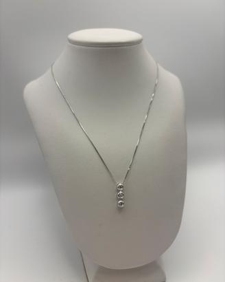 Collana in Oro Bianco 18k