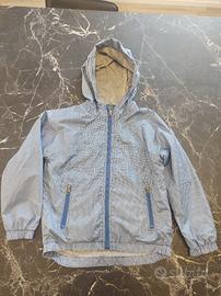 Giubbino IANAkids blu quadretti cappuccio 6/7A