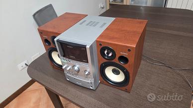 Coppia Casse SONY in Legno + Stereo (DA RIPARARE)