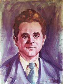 Ritratto olio su tela firmato e datato G. Maggi