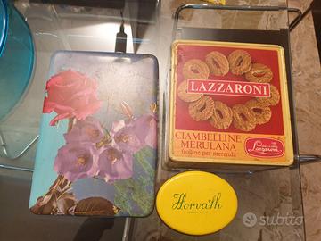 Scatole di latta vintage