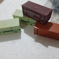 lotto container modellismo ferroviario h0 