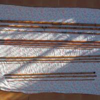 QUATTRO CANNE VINTAGE IN BAMBOO COME DA FOTO