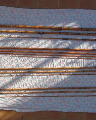 QUATTRO CANNE VINTAGE IN BAMBOO COME DA FOTO