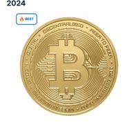 Oro MONETA bitcoin 1 oncia puro 999.99