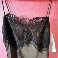 Abito Zara virale satinato con pizzo