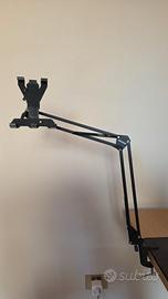 Supporto a braccio snodabile x tablet / smartphone