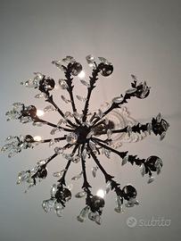 Lampadario con cristalli