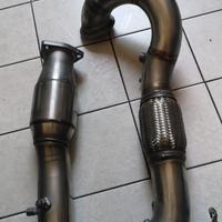 GOLF GTI 7 7.5 downpipe 76mm con cat 200 celle