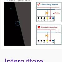 Interruttore WIFI, interruttore luce a parete