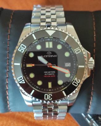 OROLOGIO LORENZ AUTOMATICO SUB 1000 MT COSTO 1290€