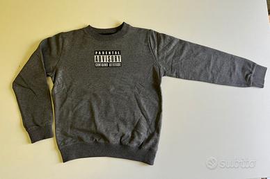 Felpa parental advisory bambino on sale