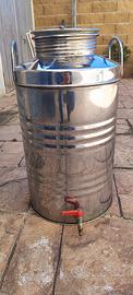 Tanica per olio in acciaio inox da 50 litri