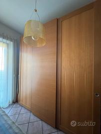 Armadio e letto doppio