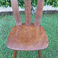 Sedie arte povera in legno massello