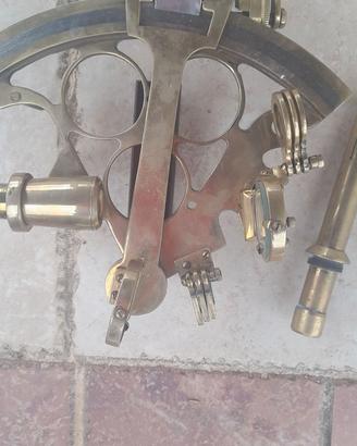 Sestante nautico in ottone  vintage collezionabile