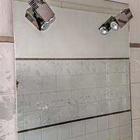 SPECCHIERA CON 2 FARETTI PER BAGNO