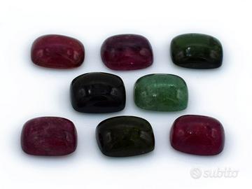 Tormaline Naturali Rettangolari Cabochon – 47,4 ct