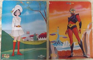 Poster Goldrake Actarus Venusia Elah anni '70/'80