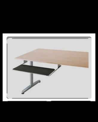 Tavolo scrivania Ikea con ripiano estraibile