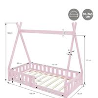 lettino tenda indiana per bambini