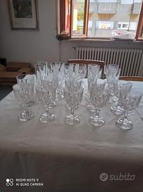 Servizio 30 bicchieri in cristallo vintage