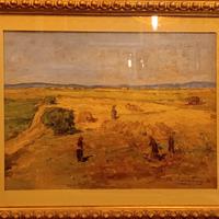 Giovanni Bartolena olio su tavola 48 x 37