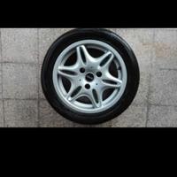 cerchio completo di gomma per autovettura smart 