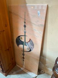 piano marmo risa con intarsi 140x70x2