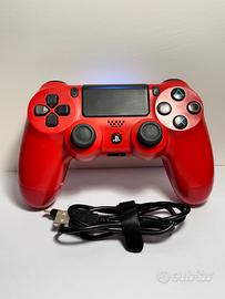 Controller DualShock 4 PS4 Magma Red + Cavo di ric