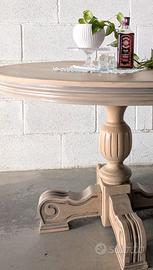 tavolo tondo allungabile legno massiccio