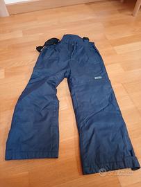 Pantaloni salopette sci bambino 5/6 anni Brugi