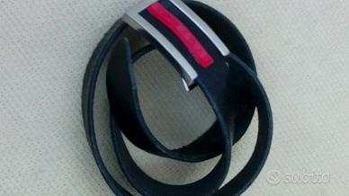 cintura pelle  nera PRADA