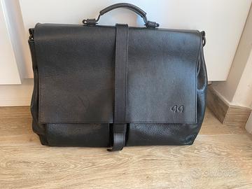 Borsa da ufficio in pelle nera