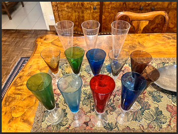 RARITA:NR13FLUTchampagneVETROsoffiatoMURANOxxSECOL