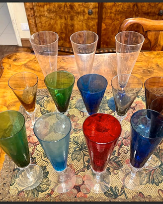 RARITA:NR13FLUTchampagneVETROsoffiatoMURANOxxSECOL