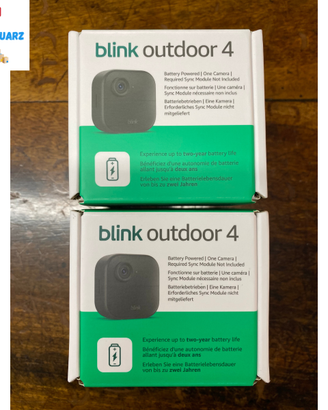 2x Blink Outdoor 4 Nuove HD WiFi Alexa 1080p