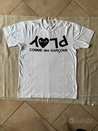 T-Shirt Comme des Garçons Play Inverted Text Logo