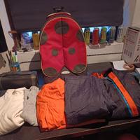 Completo sci e trolley samsonit