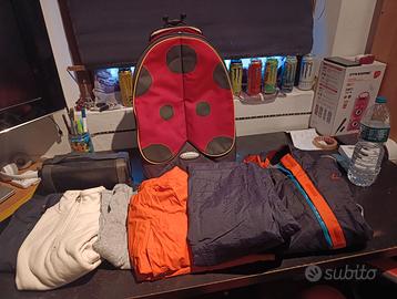 Completo sci e trolley samsonit