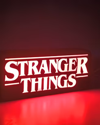 Lampada Stranger Things LED - Netflix  Gaming Room
