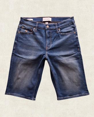 Shorts Jeans Calvin Klein Blu Stretch - W30 
