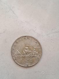 monete 500 lire caravelle 1958